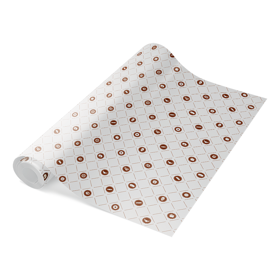 Papier biały 50cm rolki 10 kg NU - rozeta